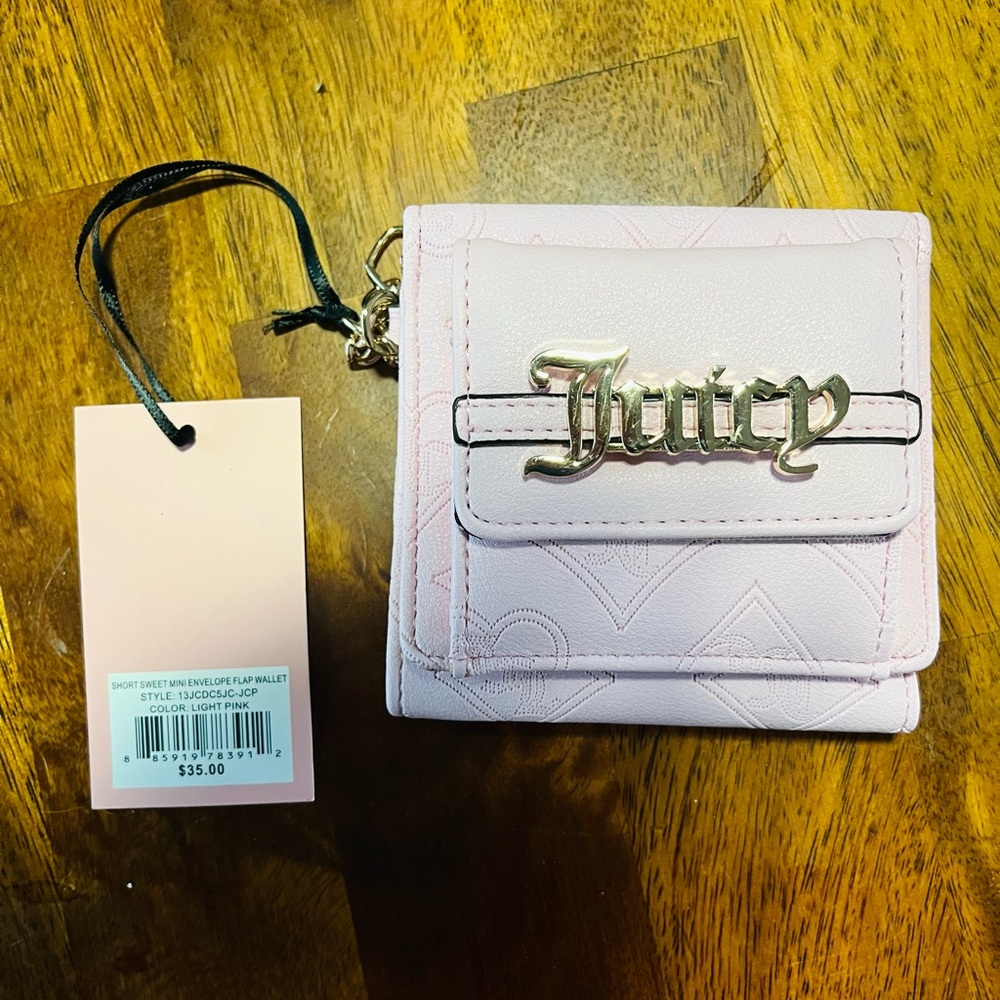 Juicy Couture Pink Wallet Compact and Stylish